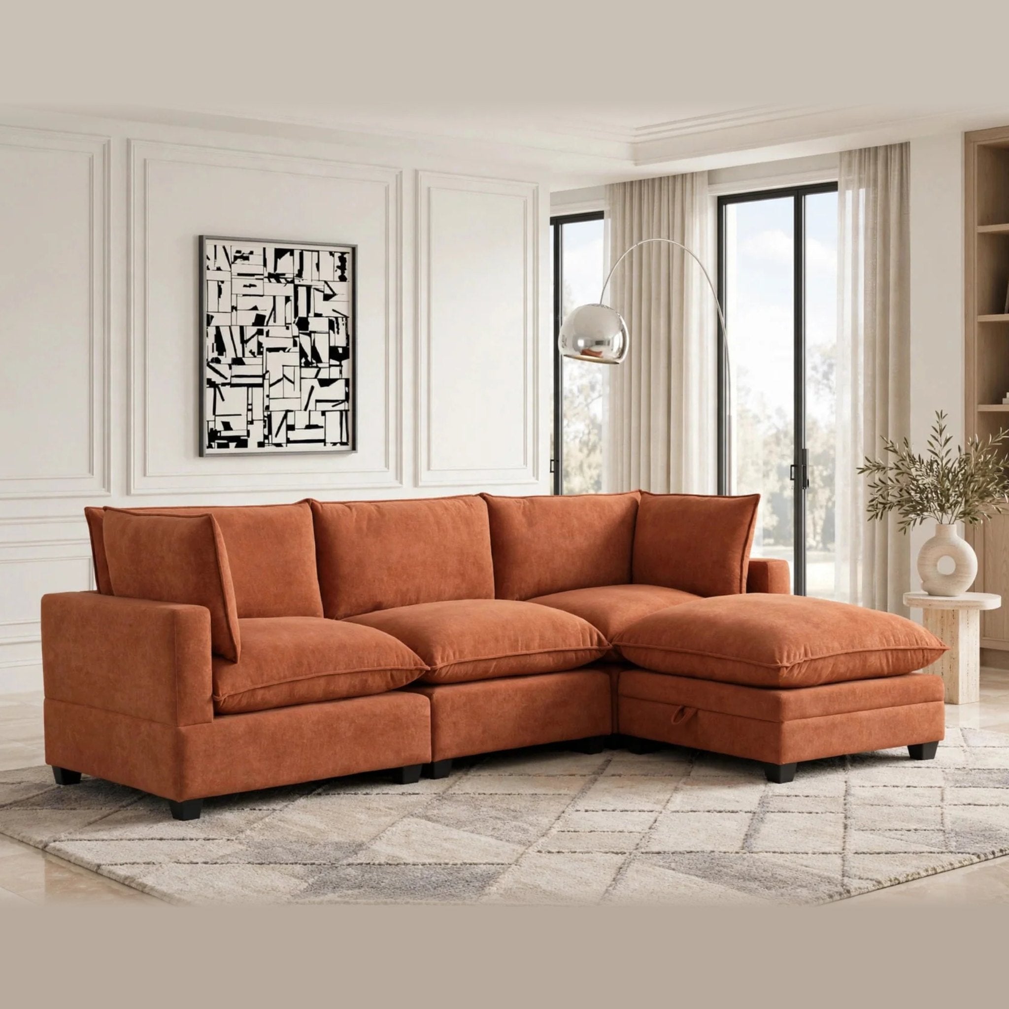Cloud21 Sectional – Rust
